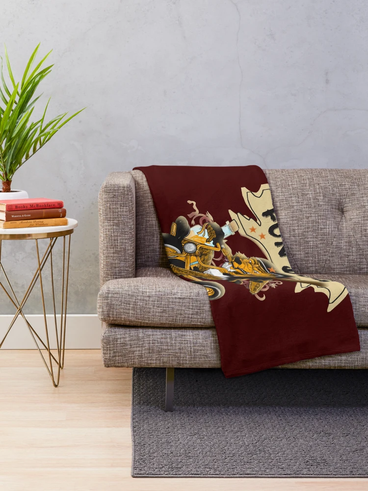 Thumbnail 2 of 6, Throw Blanket, Fun Dog Rocker Rider designed and sold by vibeno1.