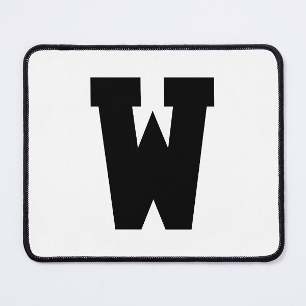 Item preview, Alphabet, Black W, Sports letter W designed and sold by TheCultStuff.