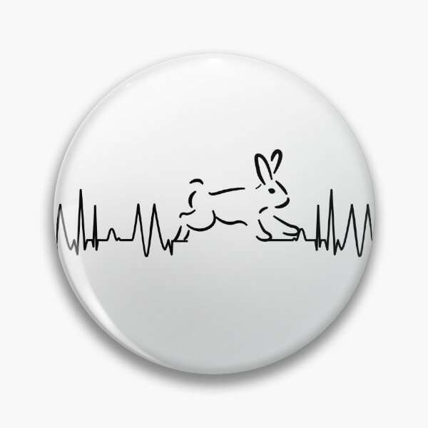Item preview, heart rate rabbit bunny lady pulse heartbeat designed and sold by DerNerd.