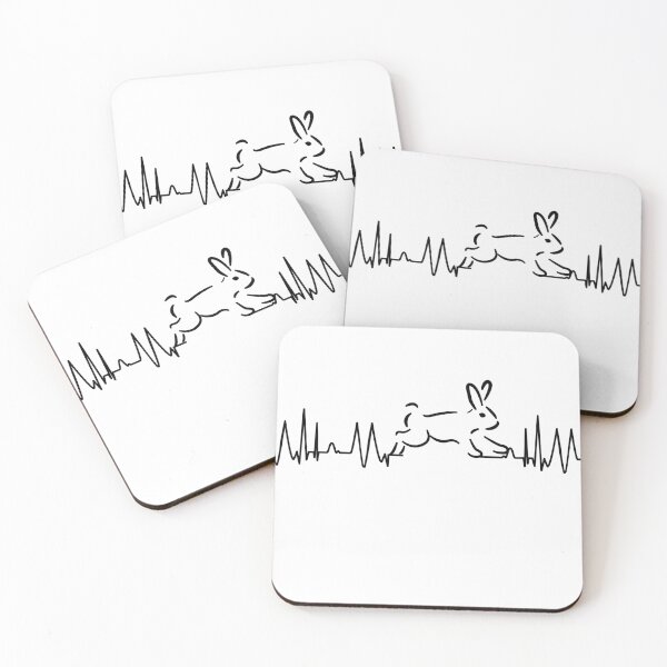 Item preview, heart rate rabbit bunny lady pulse heartbeat designed and sold by DerNerd.