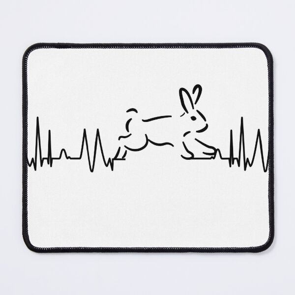 Item preview, heart rate rabbit bunny lady pulse heartbeat designed and sold by DerNerd.