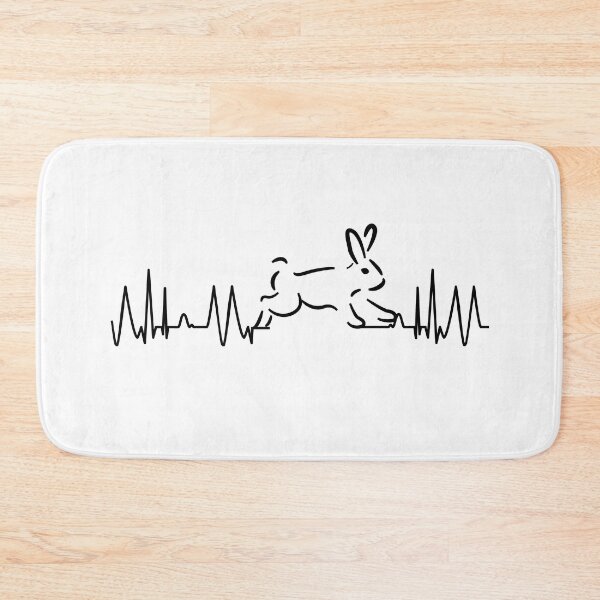 Item preview, heart rate rabbit bunny lady pulse heartbeat designed and sold by DerNerd.