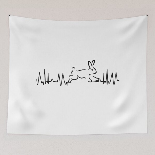 Item preview, heart rate rabbit bunny lady pulse heartbeat designed and sold by DerNerd.