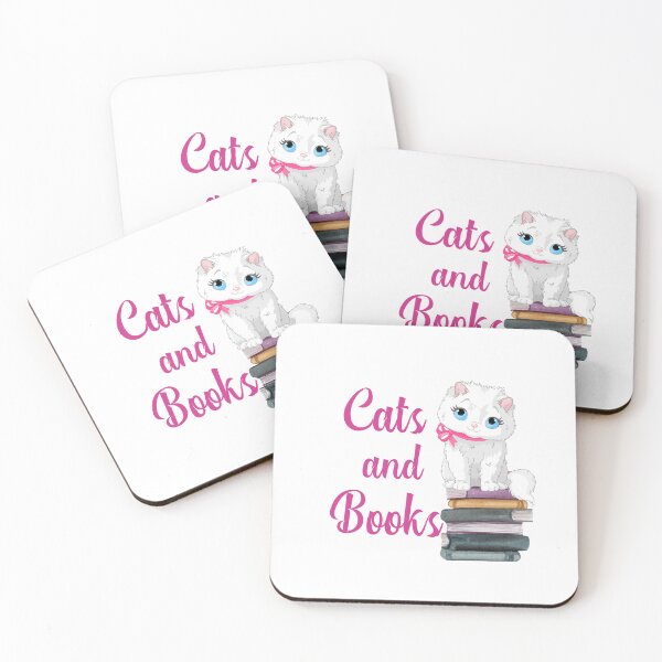 Item preview, Cats and Books designed and sold by HappyLifeCreate.