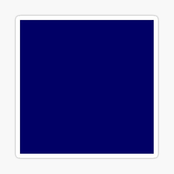 Modern Minimalist Solid Navy Blue Sticker