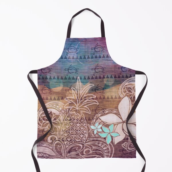 Item preview, Polynesian Turtle And Pineapple Pattern 2074 designed and sold by sunnthreads.