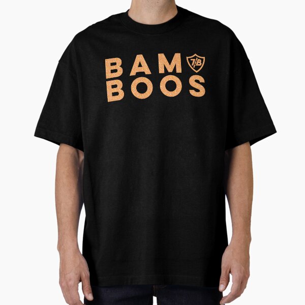 Orange Letters Bamboos Oversized T-Shirt