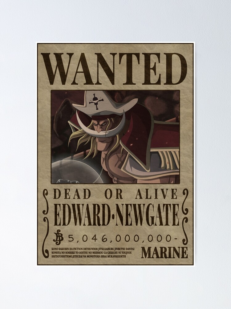 One Piece Wanted Poster - WHITEBEARD Poster