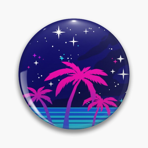 Item preview, Synth Island Vaporwave Palms designed and sold by forge22.