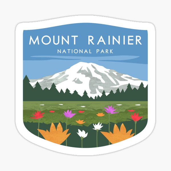 Mount Rainier National Park Explorer Sticker
