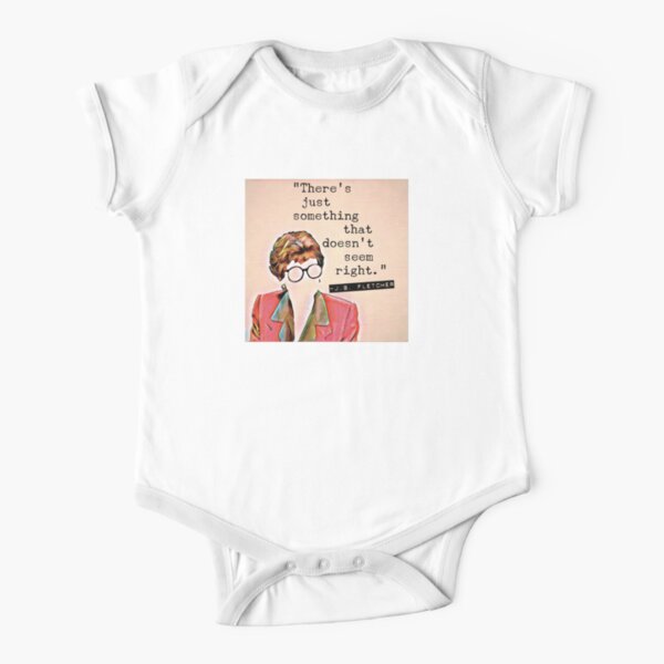 There's Just Something That Doesn't Seem Right - Jessica Fletcher Short Sleeve Baby One-Piece
