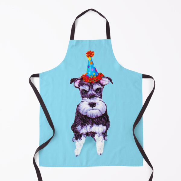 Artikelvorschau, Geburtstag Hut Schnauzer Hund Illustration entworfen und verkauft von Allison Tarell.