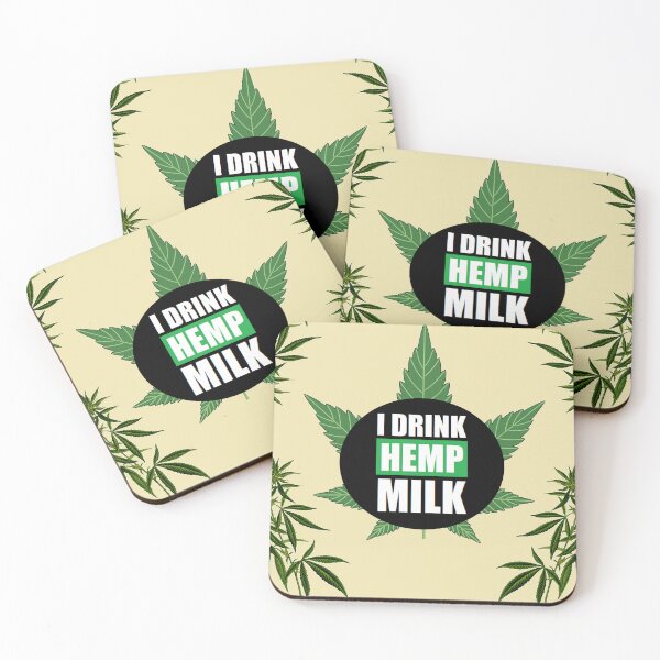Item preview, I DRINK HEMP MILK designed and sold by BrandoCafe.