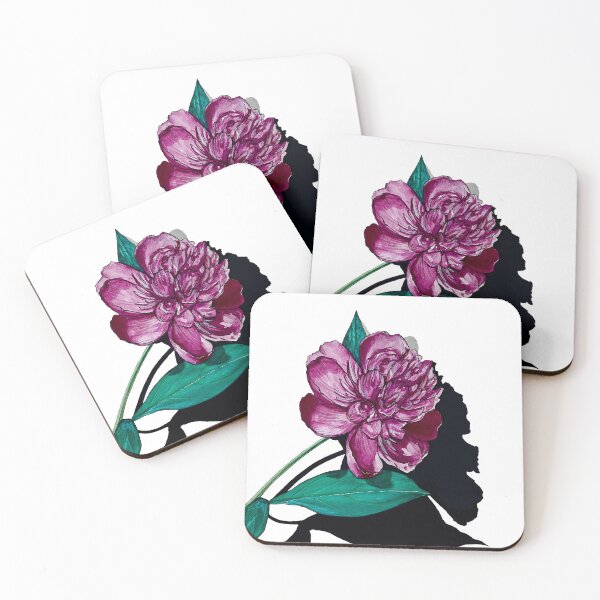 Item preview, Single Pink Peony Watercolor  designed and sold by sabelsstudio.