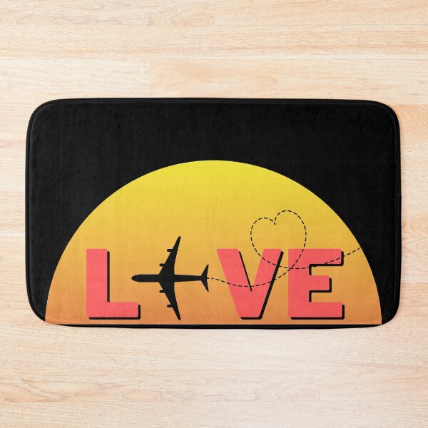 Item preview, Love Travel with Airplane over Sunset designed and sold by FlakeyBiscuit3.