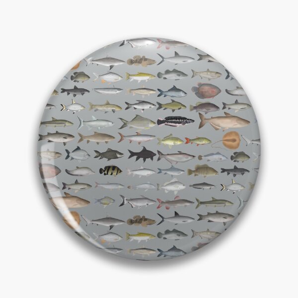 Item preview, Southeast Asia Freshwater Fish Group designed and sold by fishfolkart.