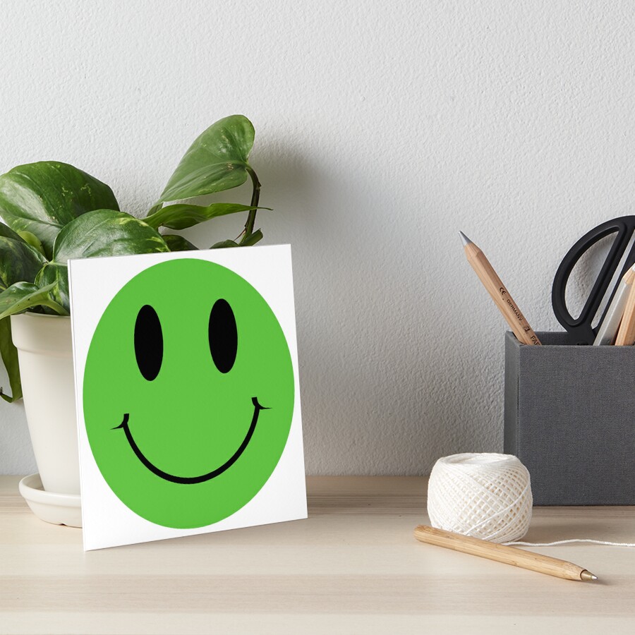 Green shirt guy wwe smiley face Art Board Print for Sale by Randa Ranmania