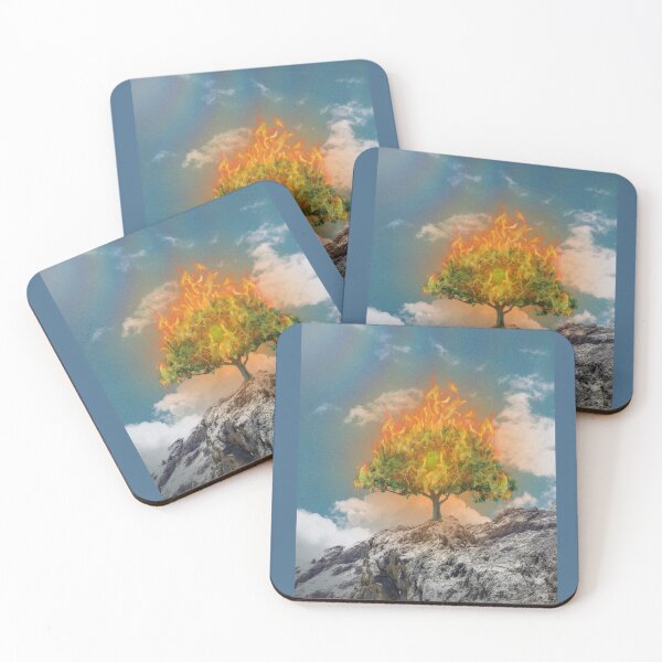 Item preview, burning tree designed and sold by RayanneArt.