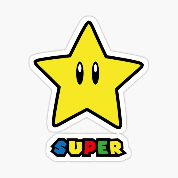 Super Mario Sticker - Super Mario Brothers Bros - Nintendo