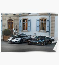 Koenigsegg One:1 and Agera RS Poster