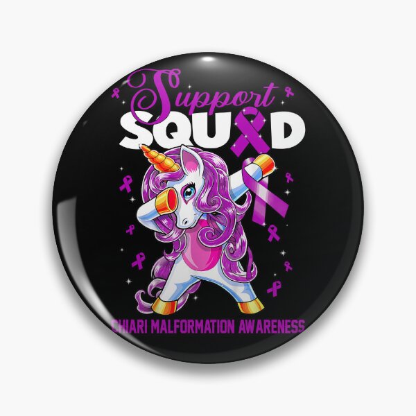 Item preview, Cute Unicorn Support Squad Chiari Malformation Awareness Men Women Kid designed and sold by tenjun16.