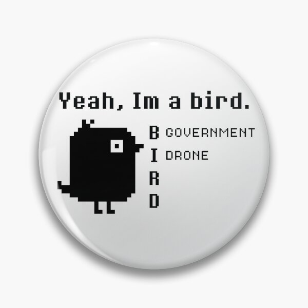 Item preview, Yeah im a government bird drone Retro 8 bit designed and sold by TheMattDesigns.