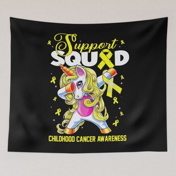 Item preview, Cute Unicorn Support Squad Childhood Cancer Awareness Men Women Kid designed and sold by tenjun16.