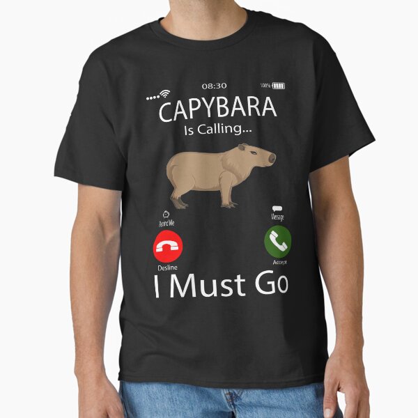 Item preview, Capybara Is Calling I Must Go designed and sold by boyastore.