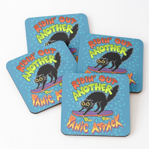 Item preview, Panic Attack Cat ~ Riding Out Another Panic Attack designed and sold by ctkrstudio.