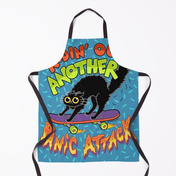 Item preview, Panic Attack Cat ~ Riding Out Another Panic Attack designed and sold by ctkrstudio.