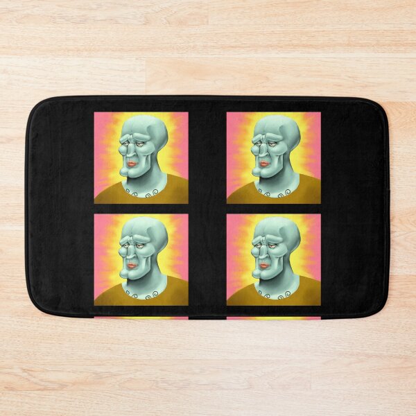 Item preview, Handsome Squidward Cartoon pink background stickers pack designed and sold by Mezocrurth.