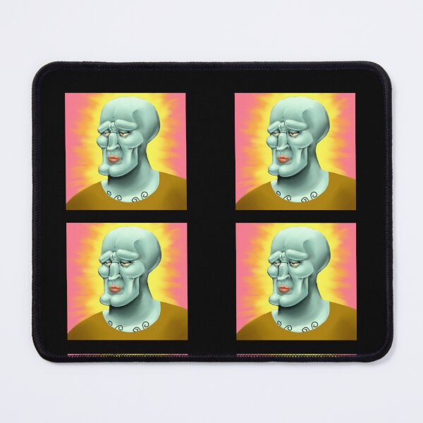 Item preview, Handsome Squidward Cartoon pink background stickers pack designed and sold by Mezocrurth.