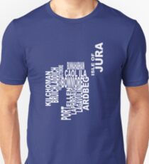 Islay Distillery Map Unisex T-Shirt