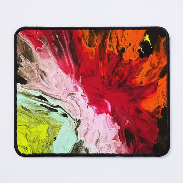 Item preview, Blackfire abstract acrylic on canvas designed and sold by Color Splash Gallery.