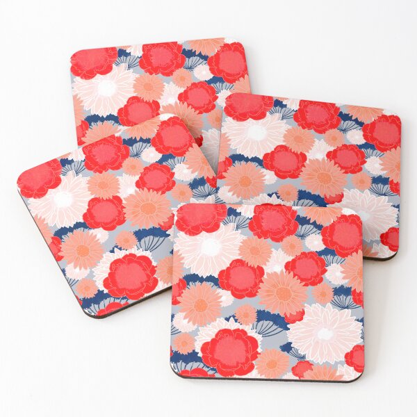 Item preview, Coral and Navy Bouquet designed and sold by DesignsByJaycee.