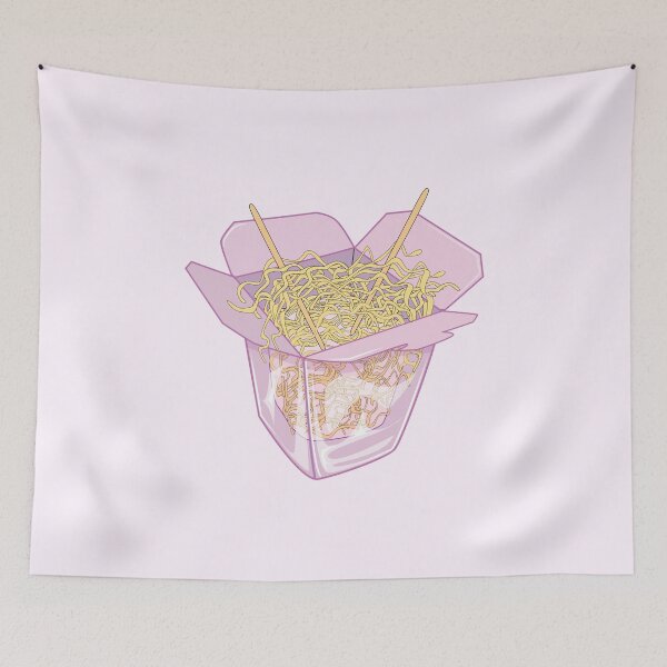 Item preview, Aesthetic Japanese ramen l pink noodles designed and sold by Bossin.