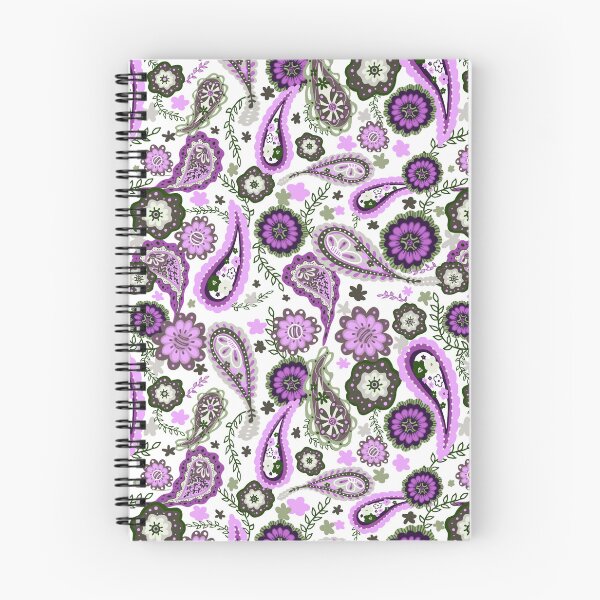 Item preview, Lavender and gray paisley  designed and sold by SisterlyLove.
