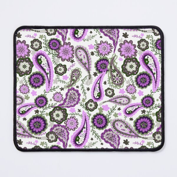 Item preview, Lavender and gray paisley  designed and sold by SisterlyLove.
