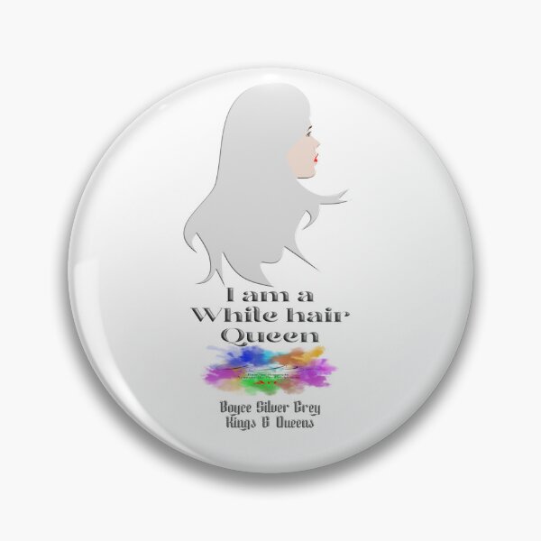Item preview, I am a white hair queen [ dark logo for light top] designed and sold by markyboyce247.