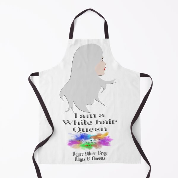 Item preview, I am a white hair queen [ dark logo for light top] designed and sold by markyboyce247.