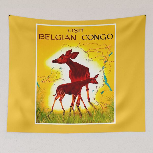 Item preview, BELGIAN CONGO: Vintage Travel and Tourism Africa Print designed and sold by posterbobs.