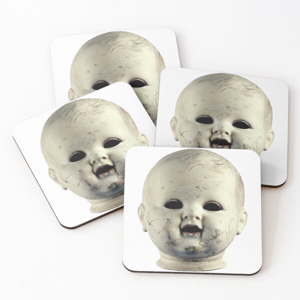 Item preview, Spooky Vintage Scary Evil Doll Head from Hell designed and sold by Bill Herrin.