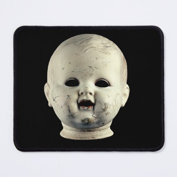 Item preview, Spooky Vintage Scary Evil Doll Head from Hell designed and sold by Bill Herrin.