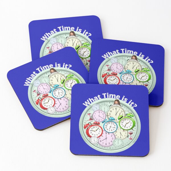 Item preview, Clocks, What Time Is It? Que Hora Es?  designed and sold by SnarkyTeesMugs.