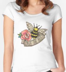 SAVE the Bees! Women's Fitted Scoop T-Shirt