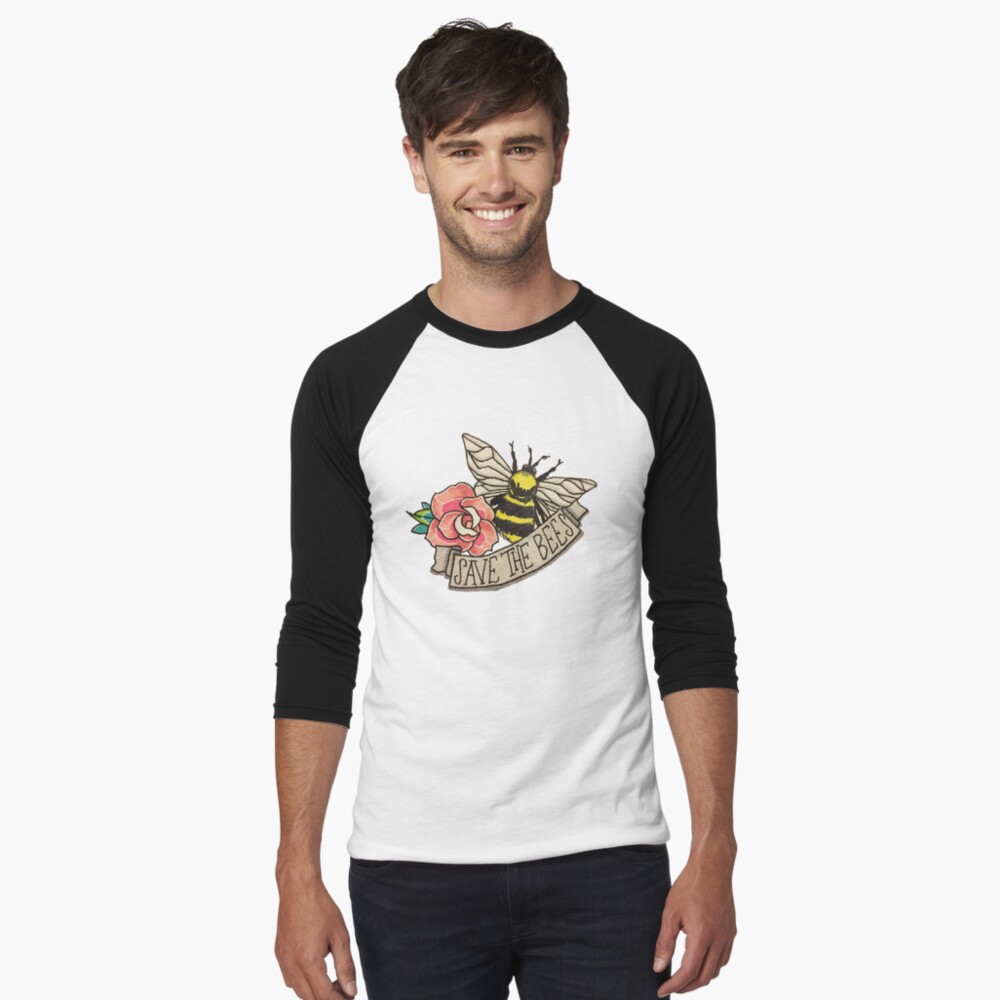 Item preview, Baseball ¾ Sleeve T-Shirt designed and sold by desuumbreon.