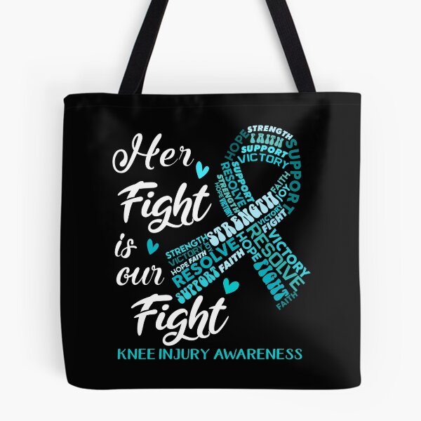 Item preview, Knee Injury Warrior, Her Fight is our Fight Knee Injury Awareness designed and sold by Greggwillard.