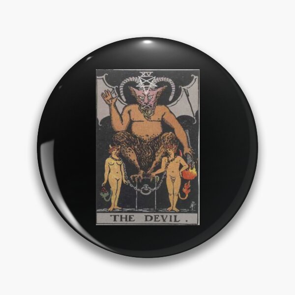 Item preview, Devil Tarot card design print designed and sold by Gastrox.