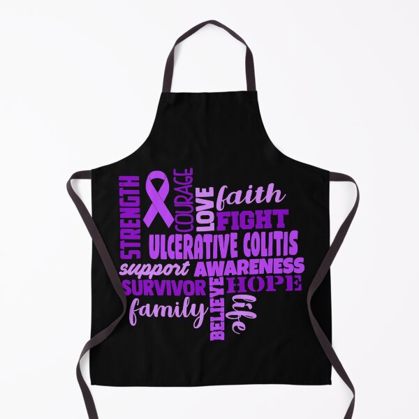 Item preview, Ulcerative Colitis Awareness - Strength Courage Faith Hope Love Fight Support Survivor Family Life Believe designed and sold by Hilten.