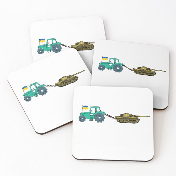Item preview, Ukrainian Tractor Pulling Tank With Ukraine Flag designed and sold by ronaldsonou.